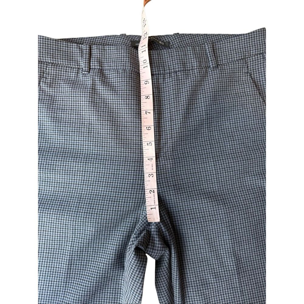 ZARA Woman Ankle Slim Straight Fine Plaid Dress Pants Size 10 - Picture 8 of 9
